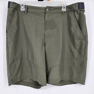 Columbia Shorts Mens 38 Green Stretch Outdoors Hiking‎ Performance Trail Casual